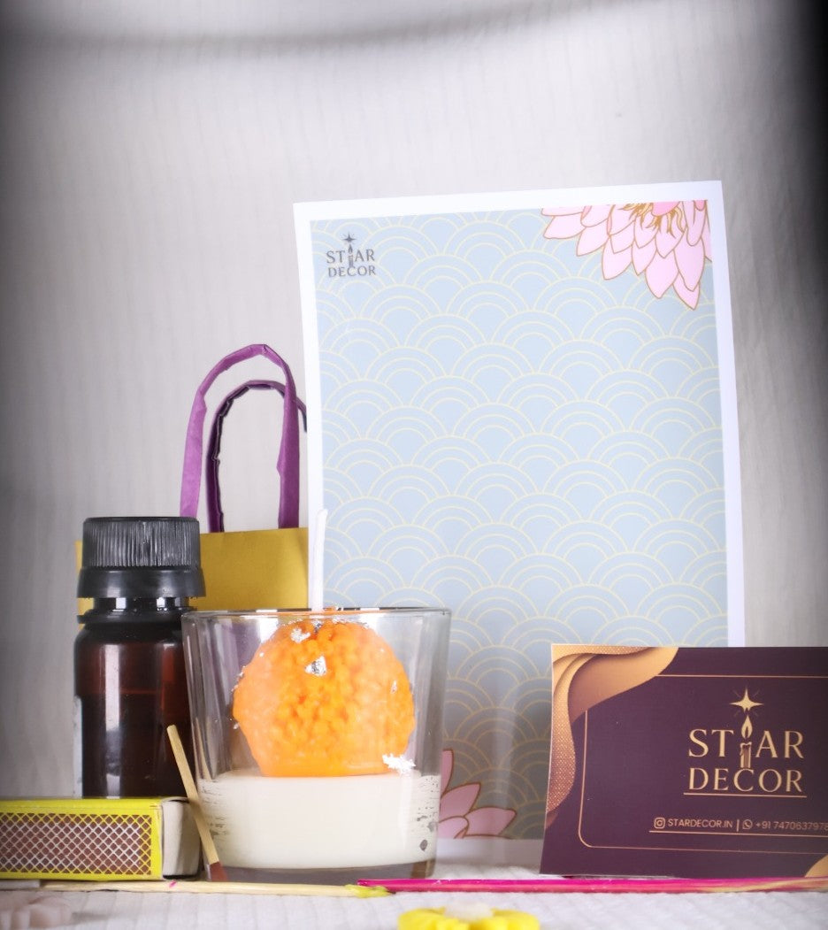 Set of 4 Laddu With Jar Candle