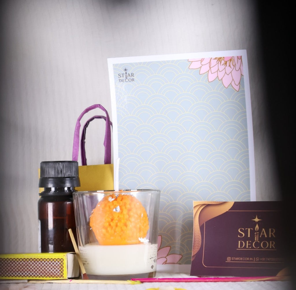 Set of 4 Laddu With Jar Candle